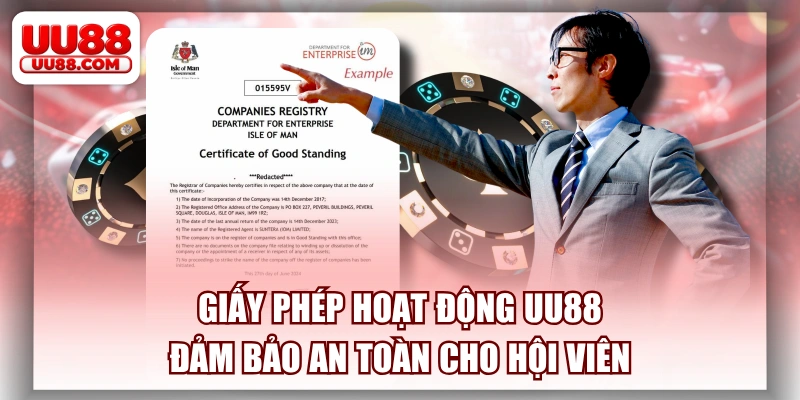 Giấy Phép Hoạt Động Uu88 - Đảm Bảo An Toàn Cho Hội Viên